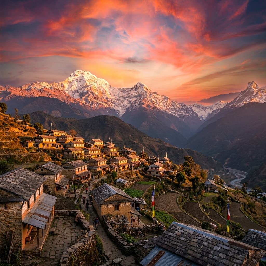 Nepali Village & Mountain Hike From Pokhara