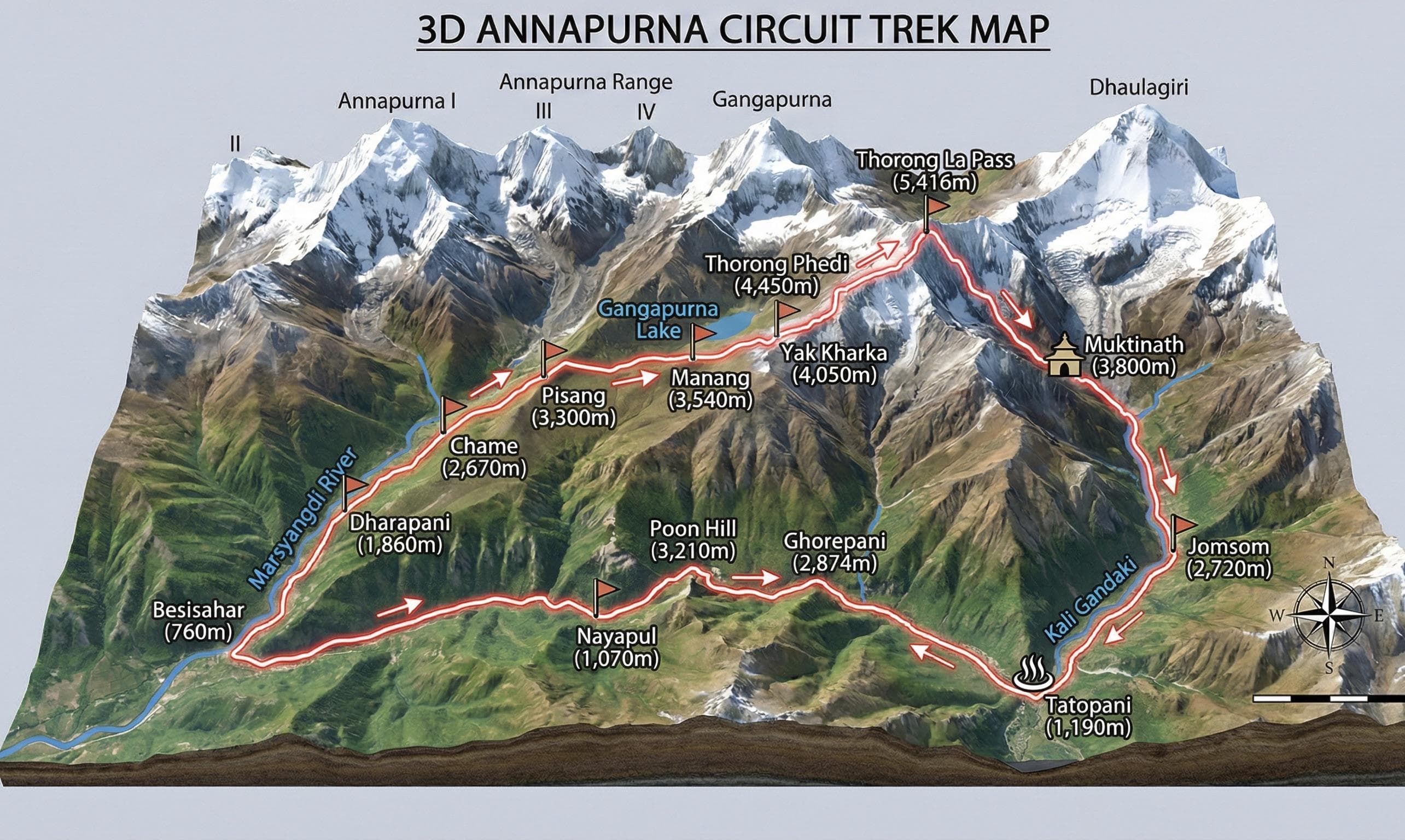 Annapurna Circuit Trek – 15 Days